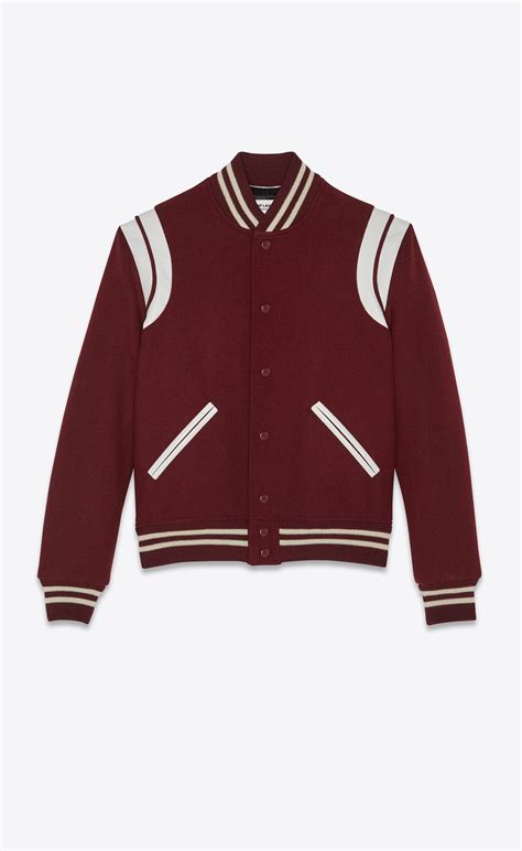 ysl varsity jacket|saint laurent varsity jacket.